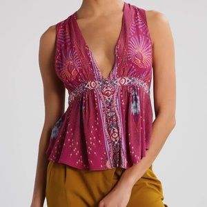 EUC Free People The Siren Top MSRP $78 P2P 15.5